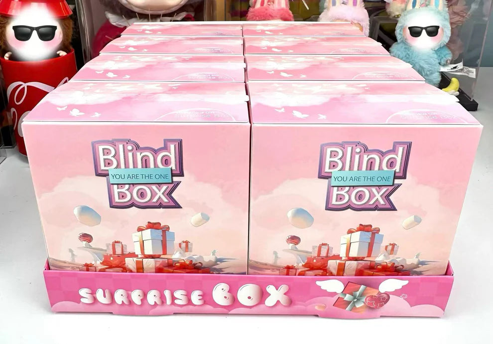 運命のブラインドボックスゲーム（ポップコーン・プレゼントの形付き+1❤️）ワンセットの中には一つのシークレットか限定品またはレインボーちゃんがある